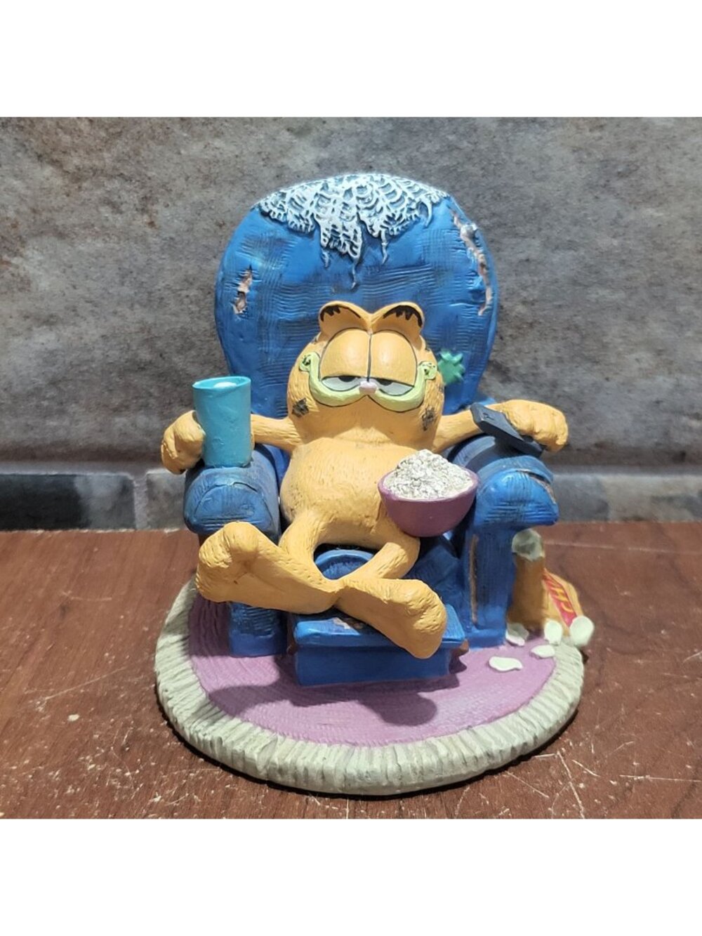 Vintage Danbury Mint Garfield Figurine Sittin Pretty 1992